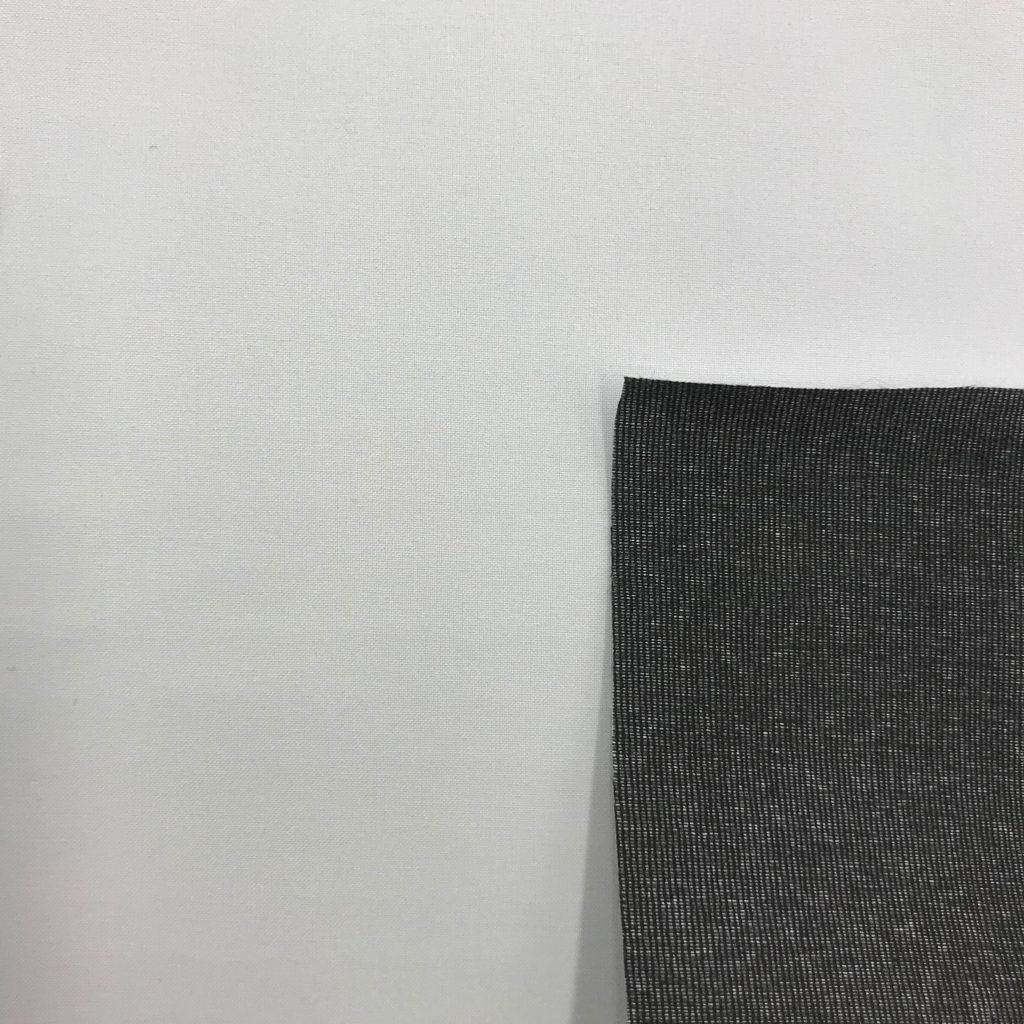 Hybrid Stretch Woven White Black Back