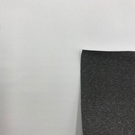 Hybrid Stretch Woven White Black Back