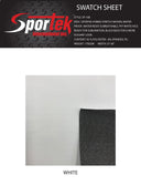 Hybrid Stretch Woven White Black Back