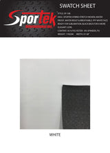 Hybrid Stretch Woven White Black Back