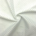 Eyelet Mesh Shiny White Sportswear