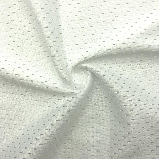 Eyelet Mesh Shiny White Sportswear