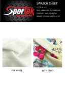 Linen Look Woven Sublimation Fabric White
