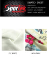 Linen Look Woven Sublimation Fabric White