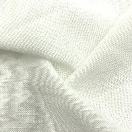 Linen Look Woven Sublimation Fabric White