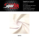 Poly-Spandex Tricot White PFP 4-Way Stretch
