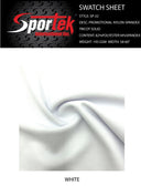 Nylon Spandex Tricot White Sublimation-Ready