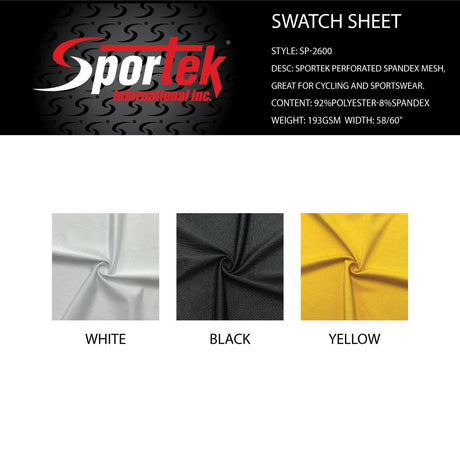 Poly-Spandex Mesh Fabric Perforated Athletic