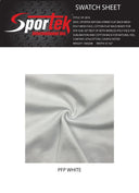 Cotton Blend Mesh Performance Fabric White