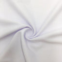 Poly-Spandex Bird-Eye Flat Back Mesh White 4-Way Stretch