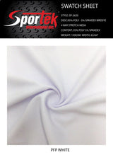 Poly-Spandex Bird-Eye Flat Back Mesh White 4-Way Stretch