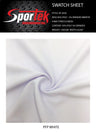 Poly-Spandex Bird-Eye Flat Back Mesh White 4-Way Stretch