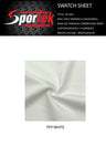 Poly Spandex Illusion Mesh Jersey White