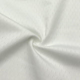 Poly Spandex Illusion Mesh Jersey White