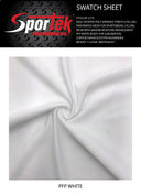 Poly-Spandex Zig-Zag Perforated Mesh White