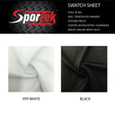 Textured Tricot Poly Spandex White Black