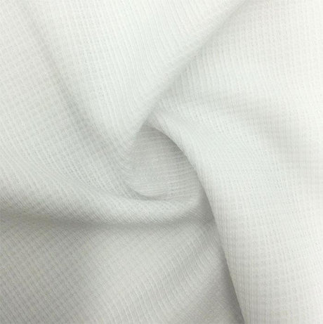 Textured Tricot Poly Spandex White Black