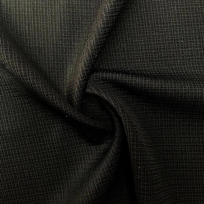 Textured Tricot Poly Spandex White Black