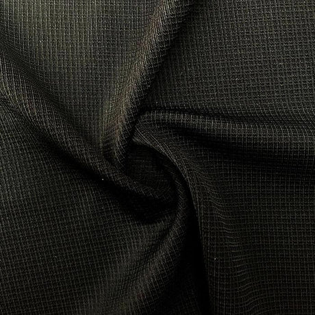Textured Tricot Poly Spandex White Black