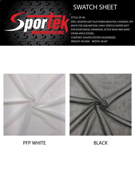 Power Mesh Soft Silk Poly Spandex