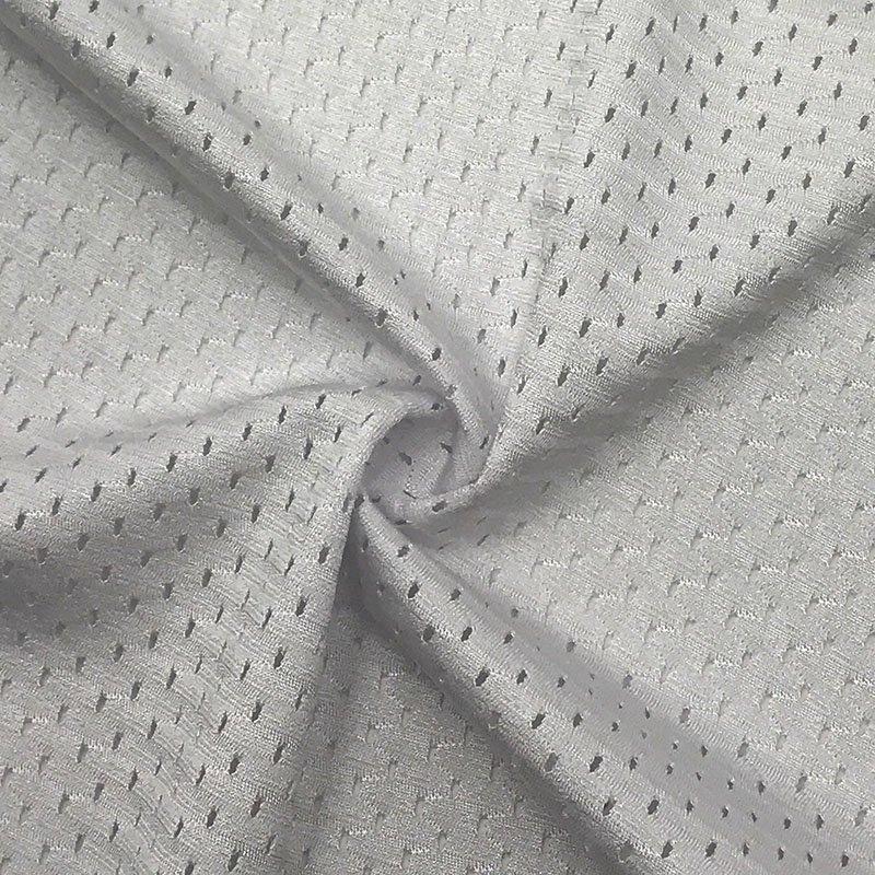 Stretch Mesh White Performance Sportswear