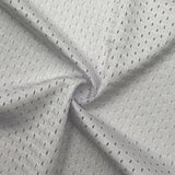 Stretch Mesh White Performance Sportswear