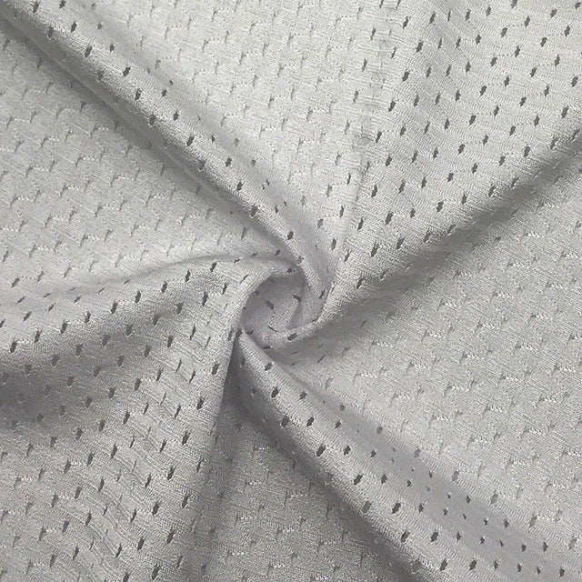 Stretch Mesh White Performance Sportswear