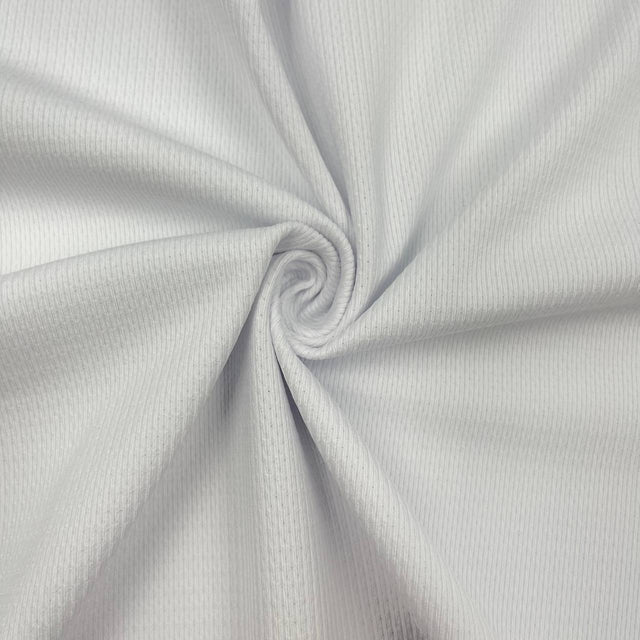 Stretch Mesh Reversible Jumbo Heavy Weight White