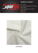 Brushed Jersey ZiroTek White Activewear Fabric