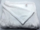 Poly Flannel Soft Pile Hemmed Edge