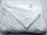 Poly Flannel Soft Pile Blanket Fabric White