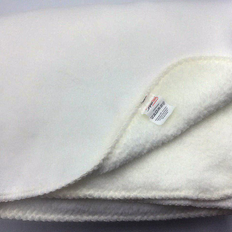 Poly Sherpa Flannel Laminated White
