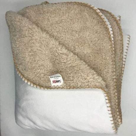 Sherpa Blanket White/Brown Sublimation Throw