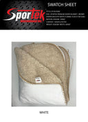 Sherpa Blanket White/Brown Sublimation Throw