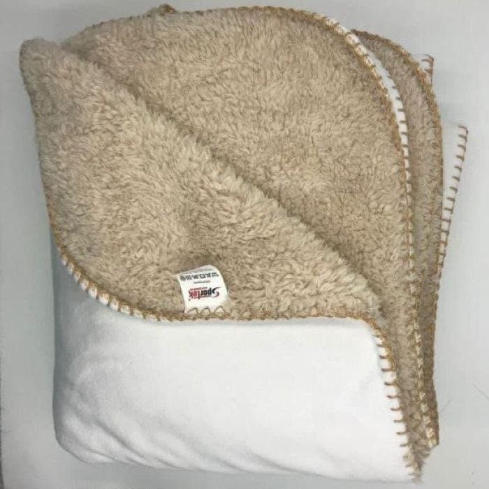 Sherpa Blanket White/Brown 60x80 Sublimation