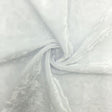 Crushed Velvet Poly Spandex White Sublimation