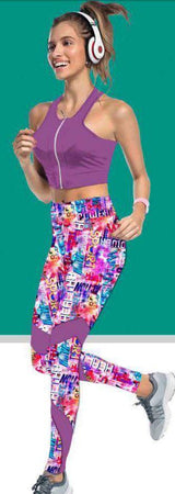 Printed Poly Spandex Wet Print Pink