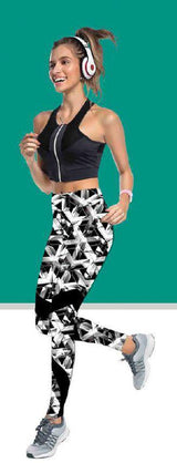 Printed Spandex Modern Geometric Shards