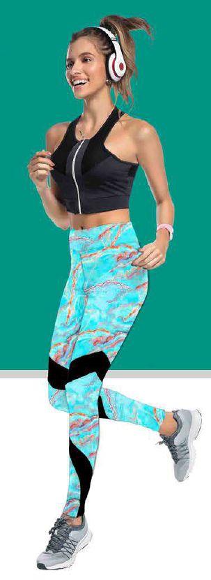 Printed Poly Spandex Wet Print Unicorn Colors