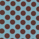 Printed Spandex Black Gold Polka Dot