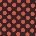 Printed Spandex Black/Neon Orange Polka Dot