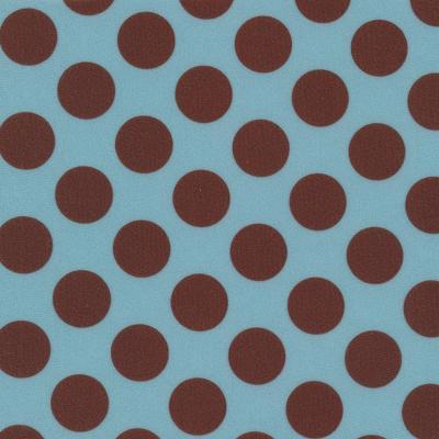 Printed Spandex Black/Neon Orange Polka Dot