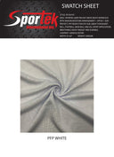 Mesh Heavy Interlock White Performance Fabric