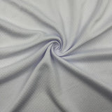 Mesh Heavy Interlock White Performance Fabric