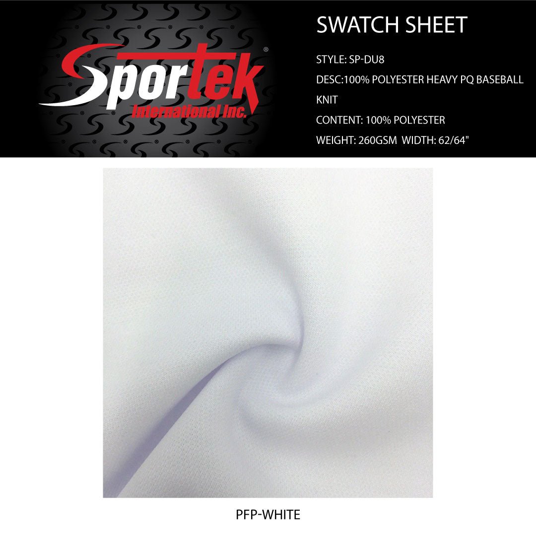Polyester Heavy Baseball PQ White Activewear