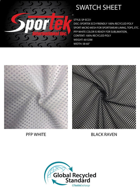 Micro Mesh Recycled Poly Sportswear Lining