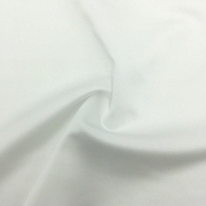 Recycled Poly Tricot Shiny White Swimwear