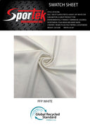 Recycled Spandex Tricot White Sublimation Fabric UV50+