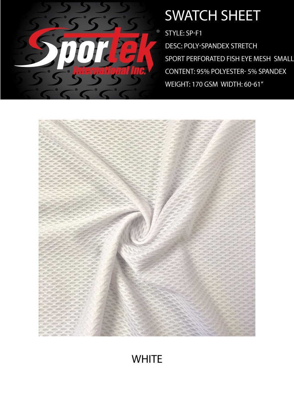 Stretch Mesh Micro Mesh and Eyelet White