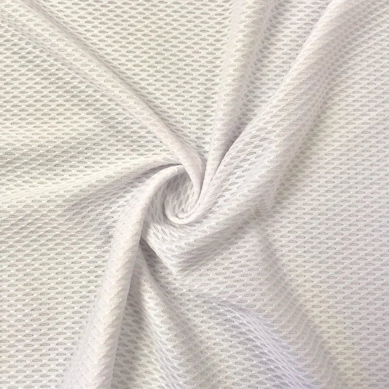 Stretch Mesh Micro Mesh and Eyelet White